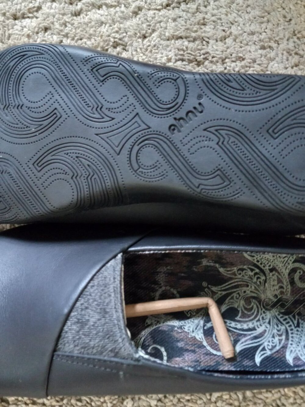 Ahnu Tola Black Loafers Womens Size 6 New - Picture 6 of 6